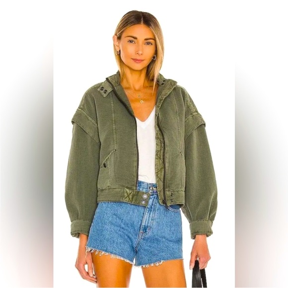 Free People Florence Bomber Jacket